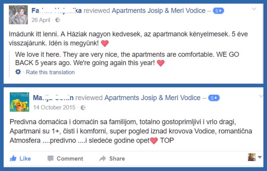 Apartments Meri Vodice Buitenkant foto